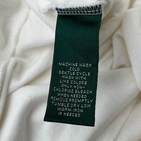 LRL RALPH LAUREN Active Women’s Shorts Medium White Cotton Drawstring Pockets - Picture 6 of 11